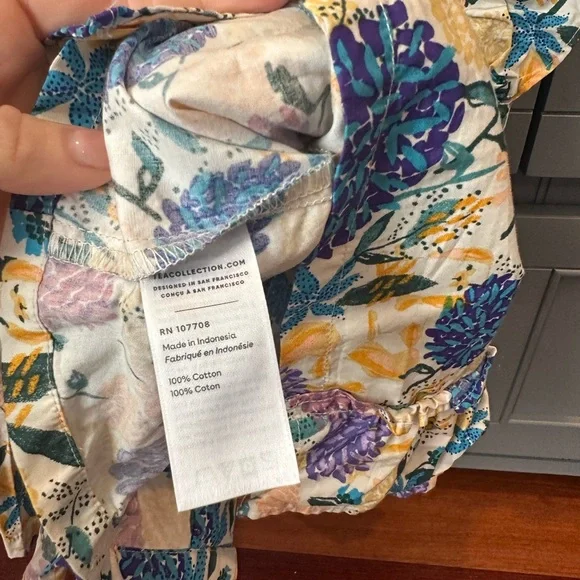 Tea Collection Ruffle Top 7 - Picture 4 of 7